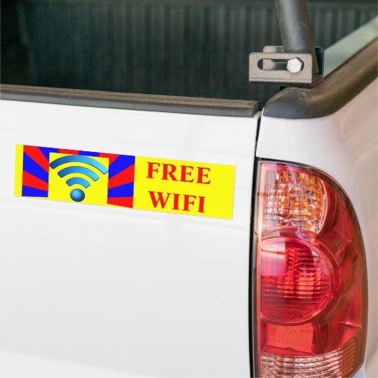 Free Wifi Bumpersticker (Op Truck)