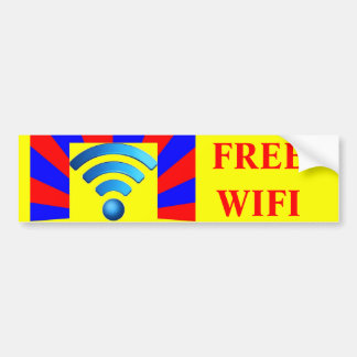 Free Wifi Bumpersticker