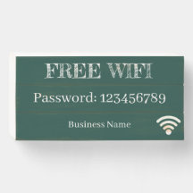 Free WiFi Chalkboard blikbox