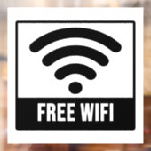 Free Wifi Raamsticker (Vel 2)