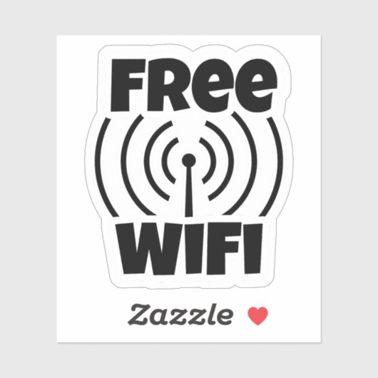 Free WIFI Sticker (Vel)