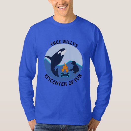 Free Willy Blue Whale got nothing on Orca LS T-shirt (Voorkant)