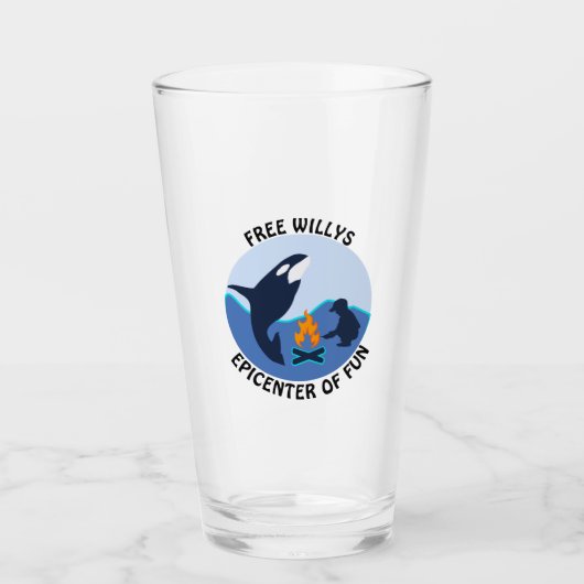 Free Willy's genoeg gezegd Glas (Voorkant)