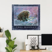 Free Wooly Mammoth Poster (Thuiskantoor)