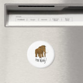 "Free Wooly" Wooly Mammoth Magneet (Insitu (Vaatwasser))
