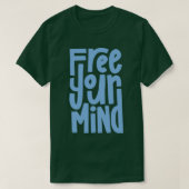 Free Your Mind Blue T-shirt (Design voorkant)
