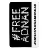 #FreeAdnan Krijtbord auto magneet (Verticaal)