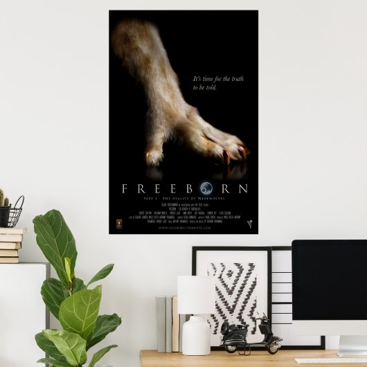 Freeborn Paw Poster (Thuiskantoor)