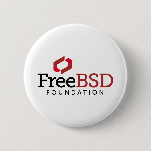 FreeBSD Foundation-Logo Ronde Button 5,7 Cm (Voorkant)
