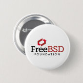 FreeBSD Foundation-Logo Ronde Button 5,7 Cm (Voorkant /achterkant)