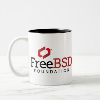 FreeBSD Foundation-Logo Tweekleurige Koffiemok