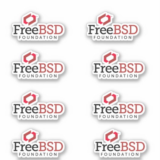 FreeBSD Foundation Stickers (Voorkant)