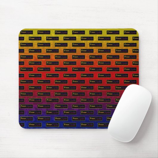 FreeClyde Logo Pattern Mousepad Muismat (Met muis)