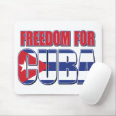 FREED-For-CUBA-FLAG Muismat (Met muis)