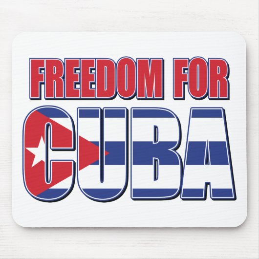 FREED-For-CUBA-FLAG Muismat (Voorkant)
