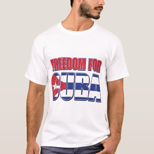 FREED-For-CUBA-FLAG T-shirt (Voorkant)