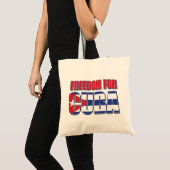 FREED-For-CUBA-FLAG Tote Bag (Voorkant (product))