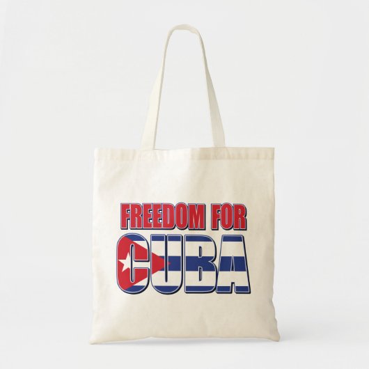 FREED-For-CUBA-FLAG Tote Bag (Voorkant)