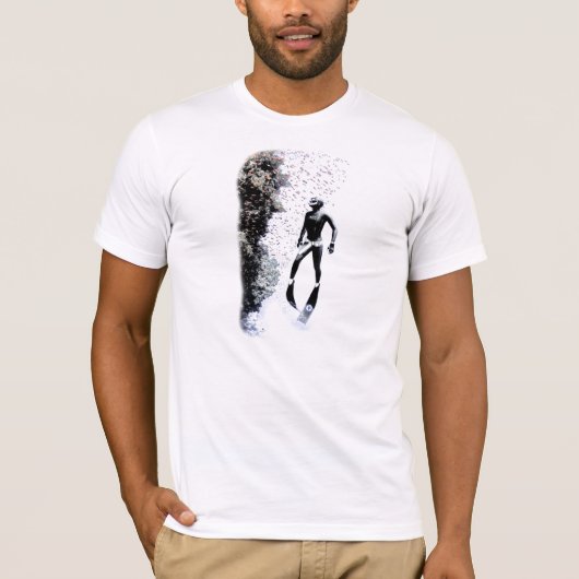 Freediver Reef - gemonteerd. Organische (mannen) T-shirt (Voorkant)