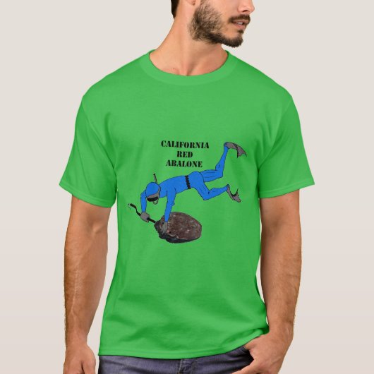 Freediving California Trophy Abalone Diver URM T-shirt (Voorkant)