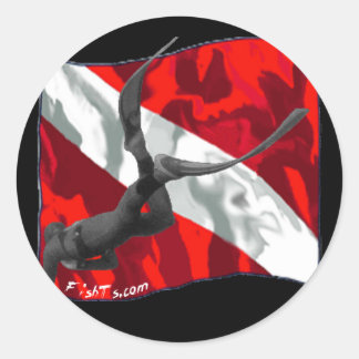 freediving kopie ronde sticker