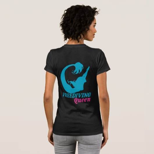 Freediving Queen T-shirt (Achterkant volledig)