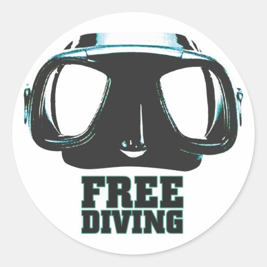 Freediving Sticker (Voorkant)