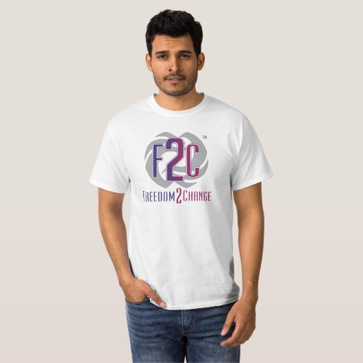 Freedom2Change logo shirt (Voorkant volledig)