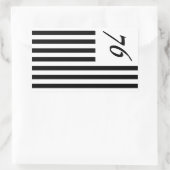 Freedom 1776 rechthoekige sticker (Tas)