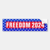 Freedom 2024 (sterren) Bumpersticker (Voorkant)