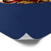 Freedom 250 Liberty Bell Eagle Navy Poster (Hoek)