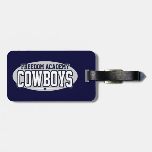 Freedom Academy Cowboys Bagagelabel (Achterkant horizontaal)