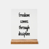 Freedom Acrylic Sign Acryl Bord (Voorkant)