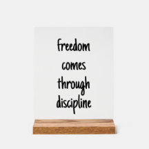 Freedom Acrylic Sign