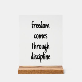 Freedom Acrylic Sign Acryl Bord