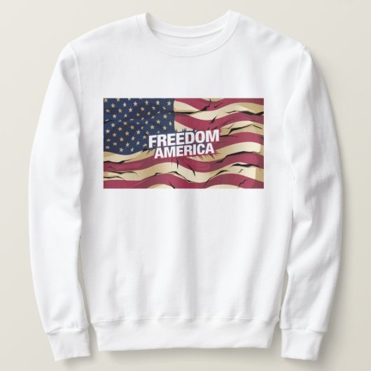 FREEDOM AMERICA Mannen Sweatshirt (Design voorkant)