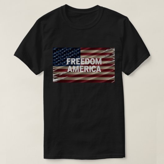 FREEDOM AMERICA Mannen Tshirt (Design voorkant)