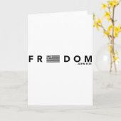 Freedom American Flag Christ Is King Sets You Free Kaart (Gele Bloem)