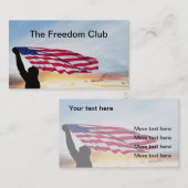 Freedom American Flag Thema Visitekaartje (Voorkant / Achterkant)