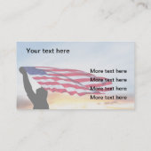 Freedom American Flag Thema Visitekaartje (Achterkant)