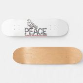 Freedom and peace persoonlijk skateboard (Horizontaal)