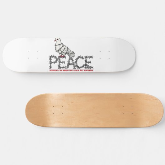 Freedom and peace persoonlijk skateboard (Horizontaal)