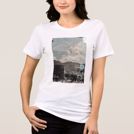 FREEDOM Bible Verse Jesus Christian T Shirt  (Voorkant)