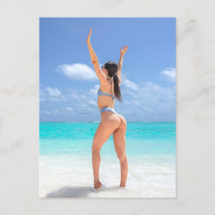 = Freedom Bikini = Beach = Babe = Briefkaart