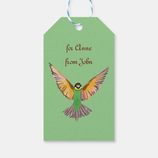 Freedom Bird Custom Cadeaulabel (Achterkant)