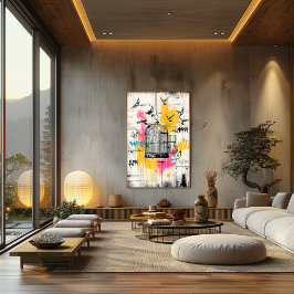 Freedom Birds – Graffiti Open Cage Urban Poster