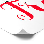 Freedom Black White Pop Art Running Horse Poster (Hoek)