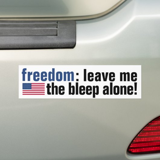 Freedom Bleep (v.2 vlag) Bumpersticker (Op auto)