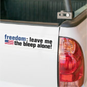 Freedom Bleep (v.2 vlag) Bumpersticker (Op Truck)