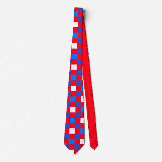 Freedom Blocks – Independence Day Necktie Stropdas (Voorkant)